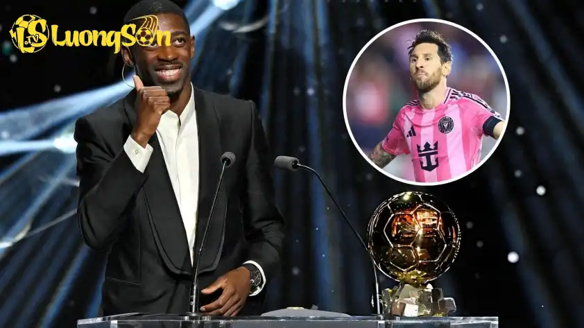 Dembele tiết lộ Messi là người đầu tiên nhắn tin chúc mừng sau khi giành Quả bóng Vàng